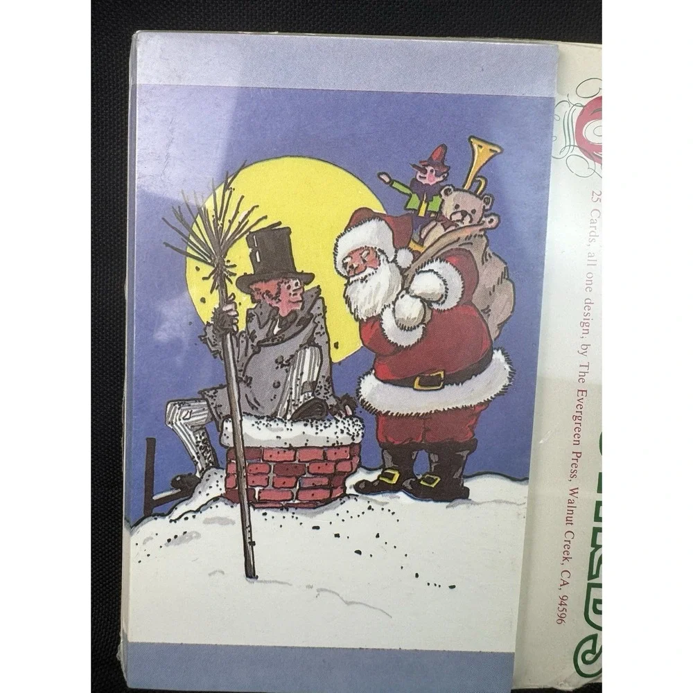 Vintage Christmas Postcards 25 Cards New Sealed Package